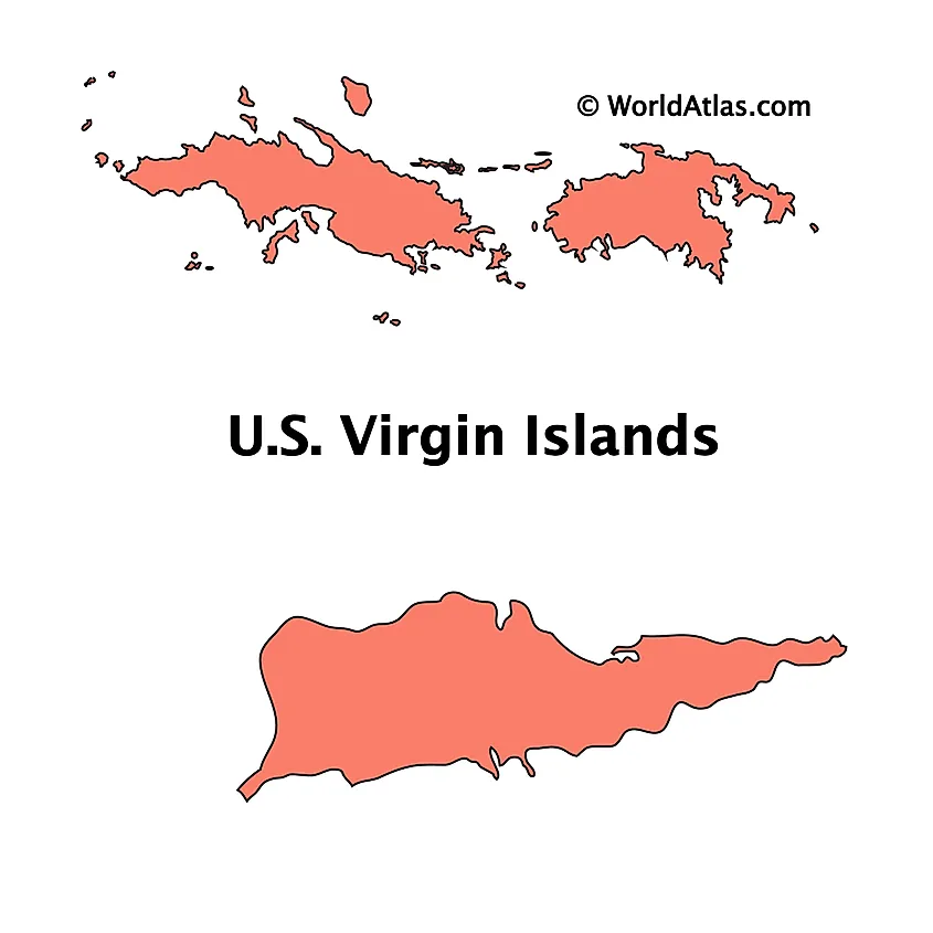 St Thomas Virgin Islands Map Vi 04 