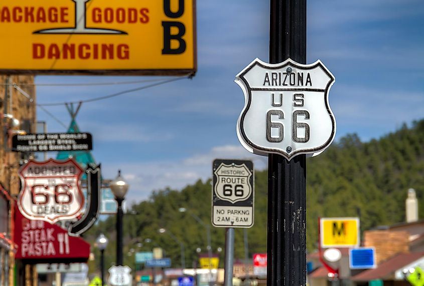 Route 66 in Williams, Arizona.