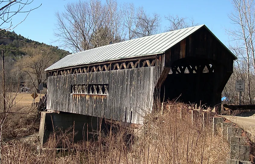 Worrall Covered Bridge in Rockingham, Vermont.