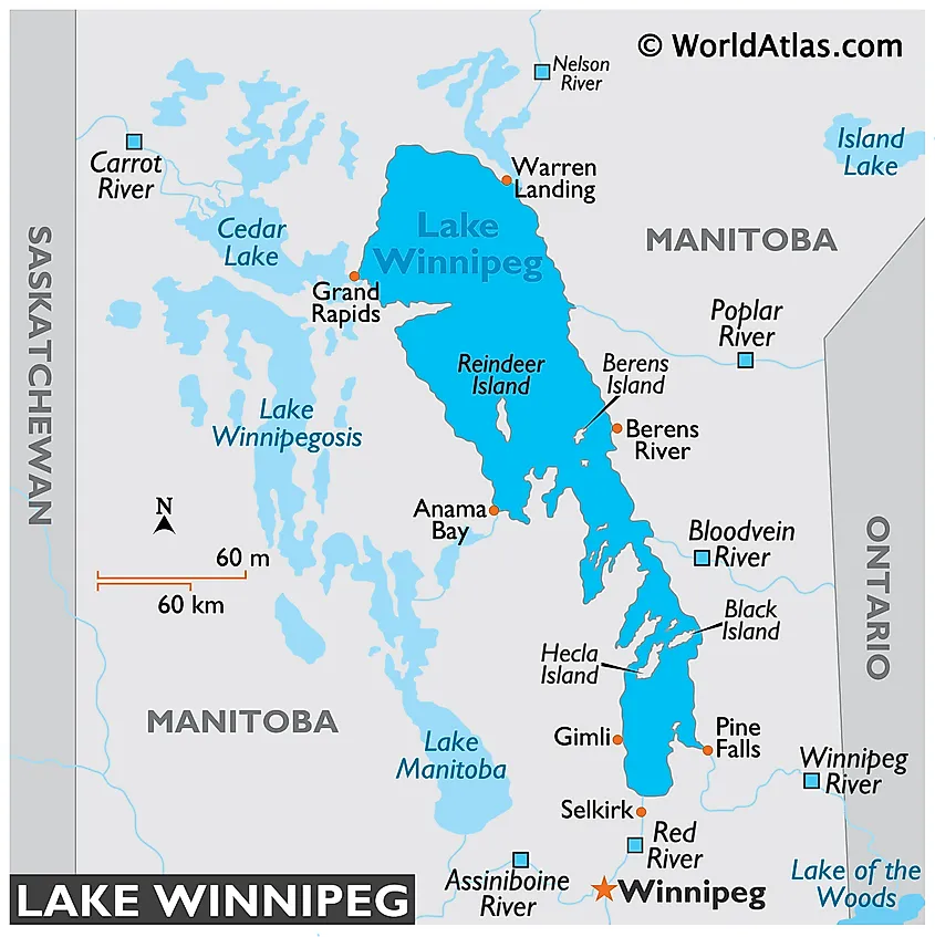 Lake Winnipeg Map | My XXX Hot Girl