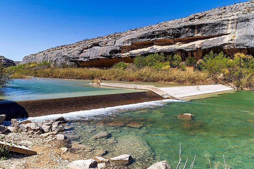 The Pecos River joins the Rio Grande near Del Rio, Texas.