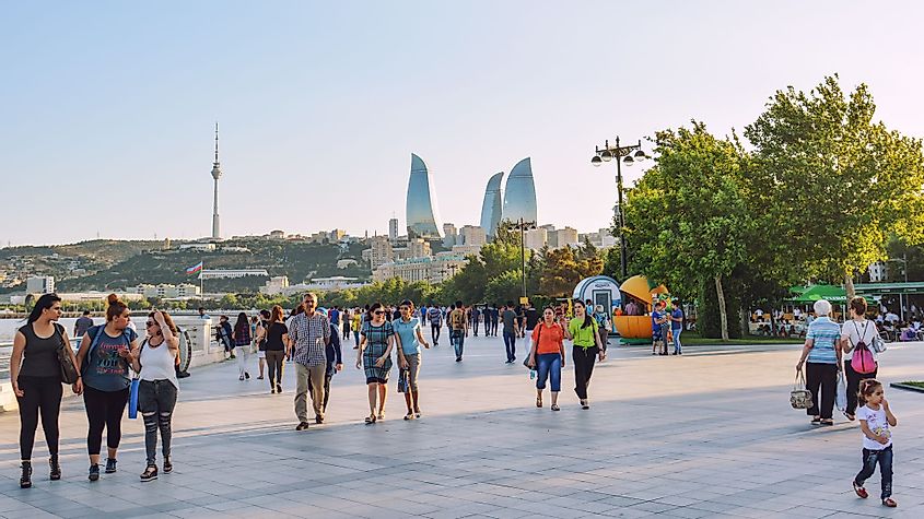 Streets of Baku, Capital of Azerbaijan
