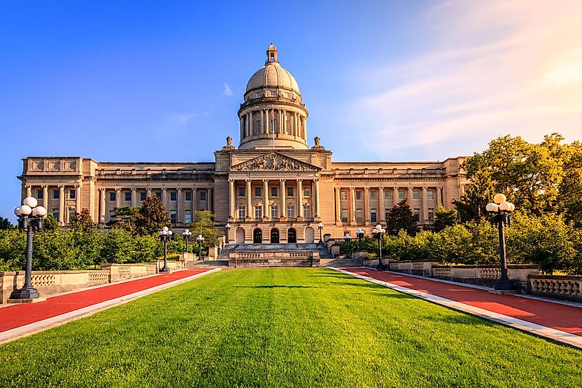 Capitol Building in Frankfort, Kentucky.