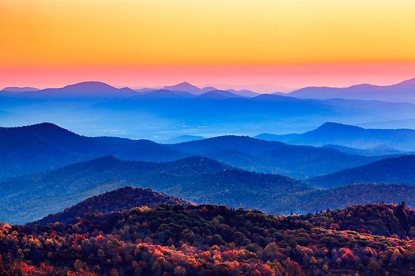 Blue Ridge Mountains in North Carolina