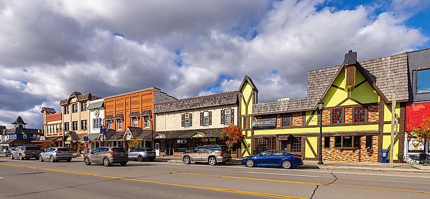 The Old Business District on Main Street in Gaylord, Michigan. Editorial credit: Roberto Galan / Shutterstock.com