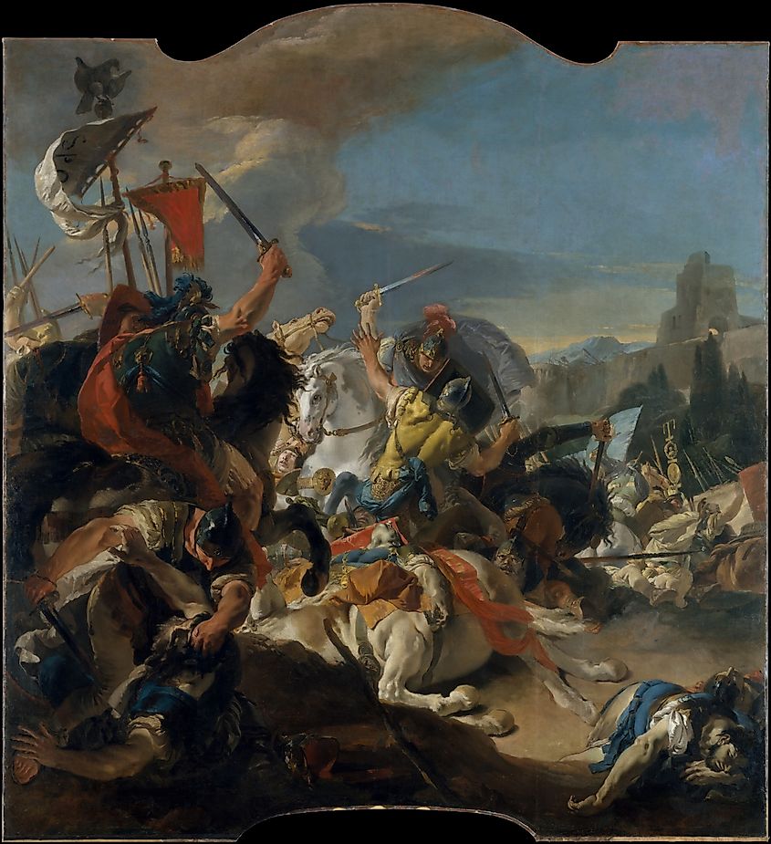 Depiction of the Battle of Vercellae.
