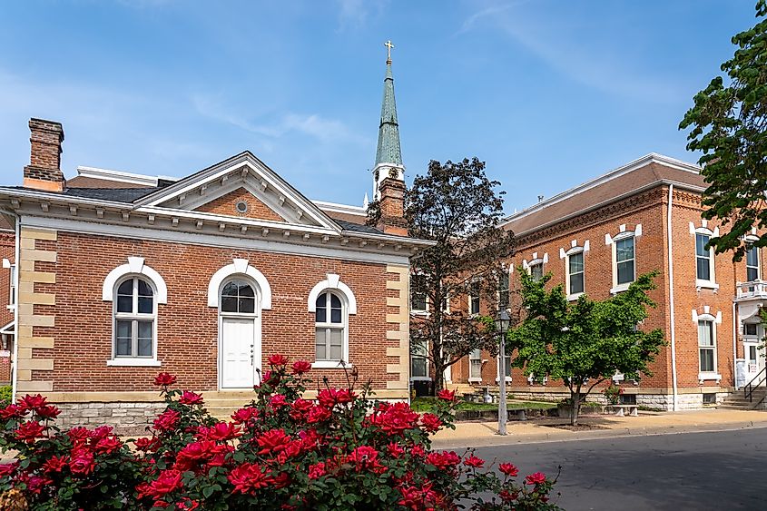 Ste. Genevieve National Historical Park in Ste. Genevieve, Missouri. Image credit EWY Media via Shutterstock