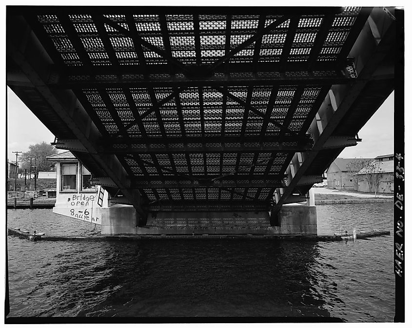 Seaford Bridge, Spanning Nanticoke River at Front Street, Seaford, Sussex County, Delaware.