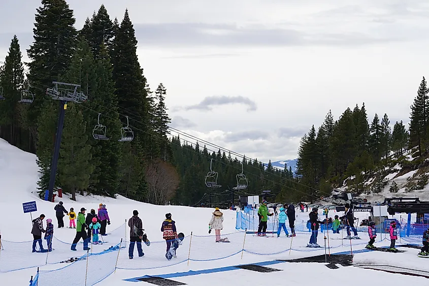 Diamond Peak Ski Resort in Incline Village, Nevada.