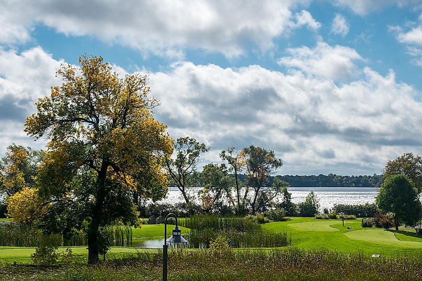 An overlooking view of nature in Alexandria, Minnesota.