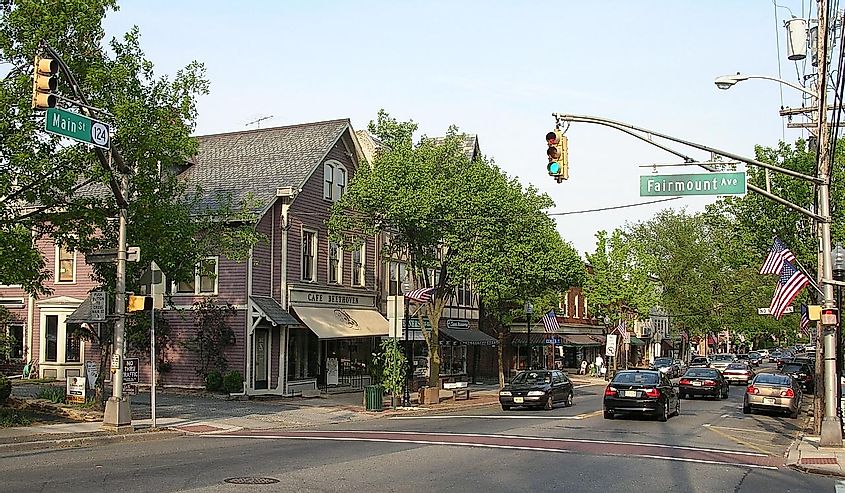 Main Street in Chatham, New Jersey.