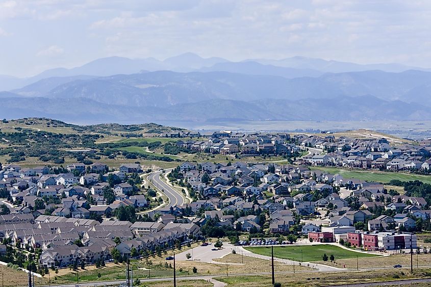 Views from Castle Rock park in Castle Rock Colorado