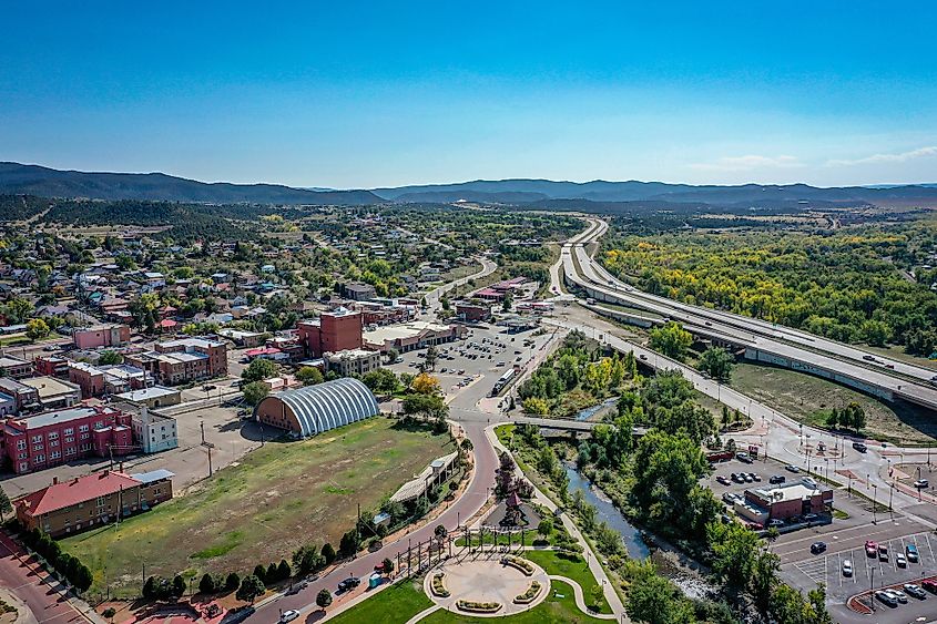 Aerial view of Trinidad, Colorado