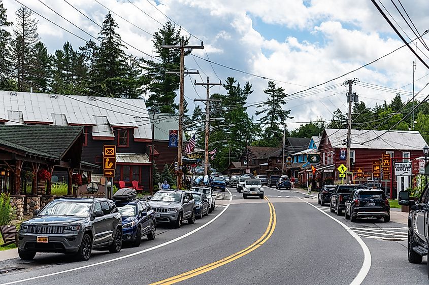 Downtown in Inlet, New York. Editorial credit: KMarsh / Shutterstock.com