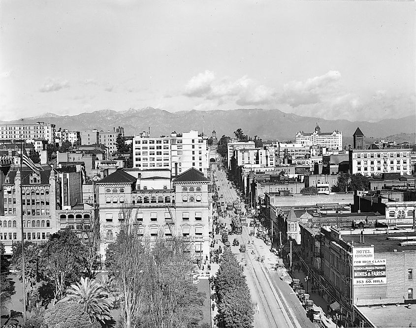 Old picture of Los Angeles