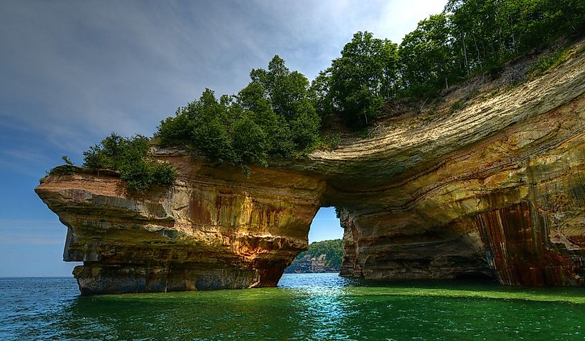 Pictured Rocks in Munising, Michigan