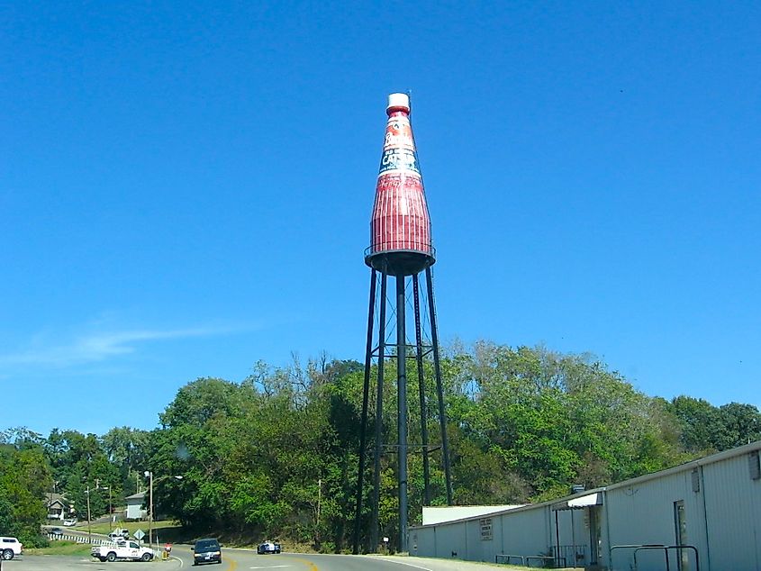 World's Largest Catsup Bottle in Collinsville, Illinois