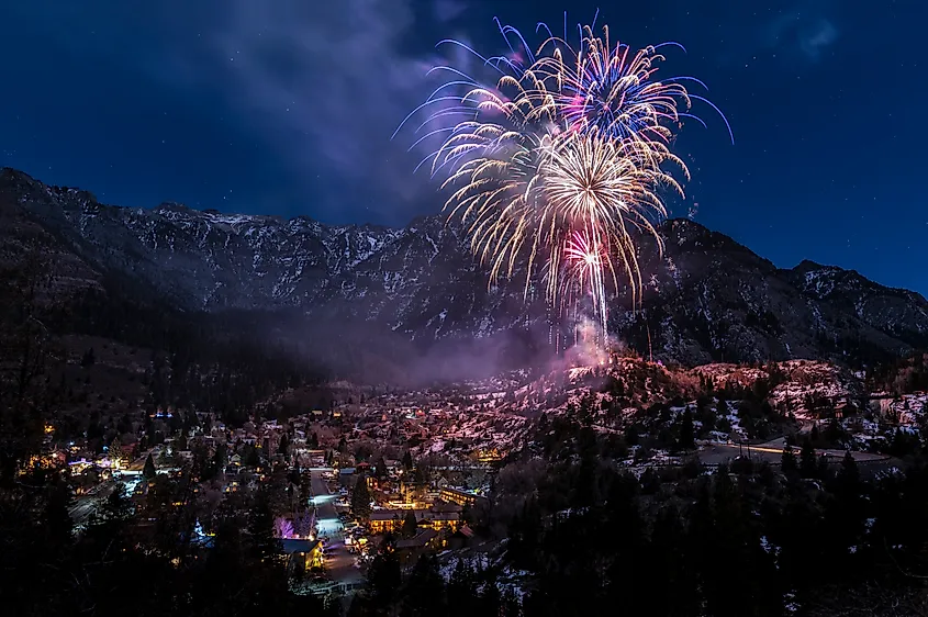 New Year celebrations in Ouray, Colorado.