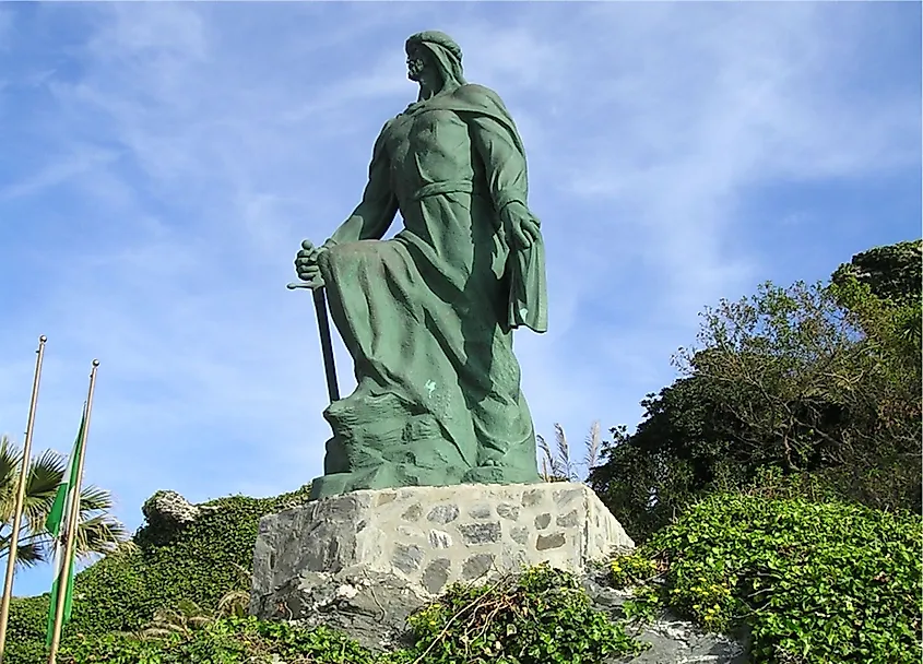 Statue of Abd ar-Rahman I in Almunecar, Spain