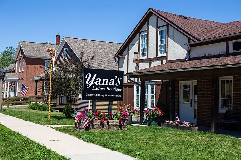 A boutique store in Amana, Iowa.