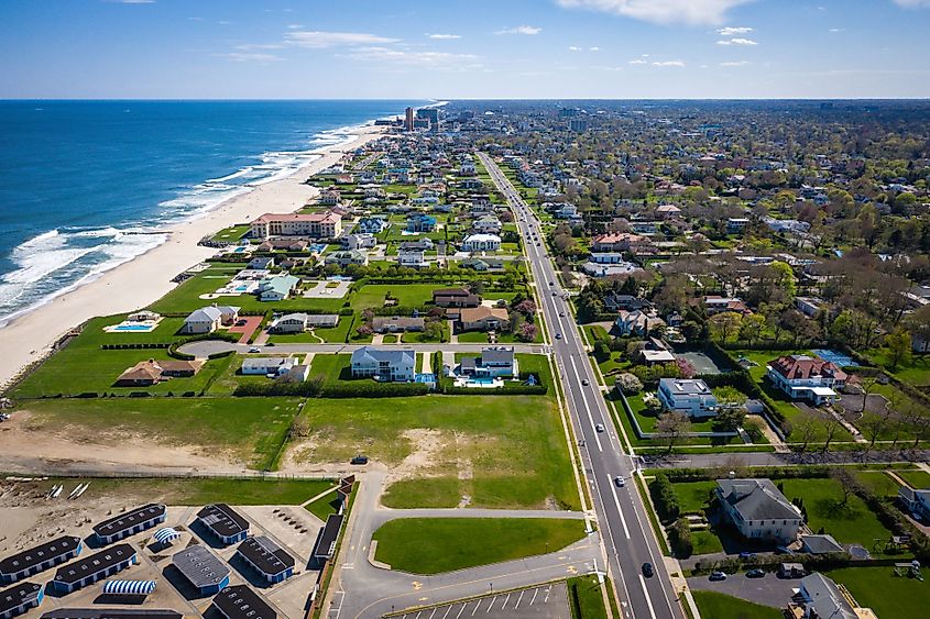 Aerial view of Deal, New Jersey