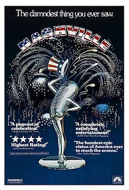 Official poster for Robert Altman's Nashville, filmed in Tennessee. (Fair use, https://en.wikipedia.org/w/index.php?curid=6880564)