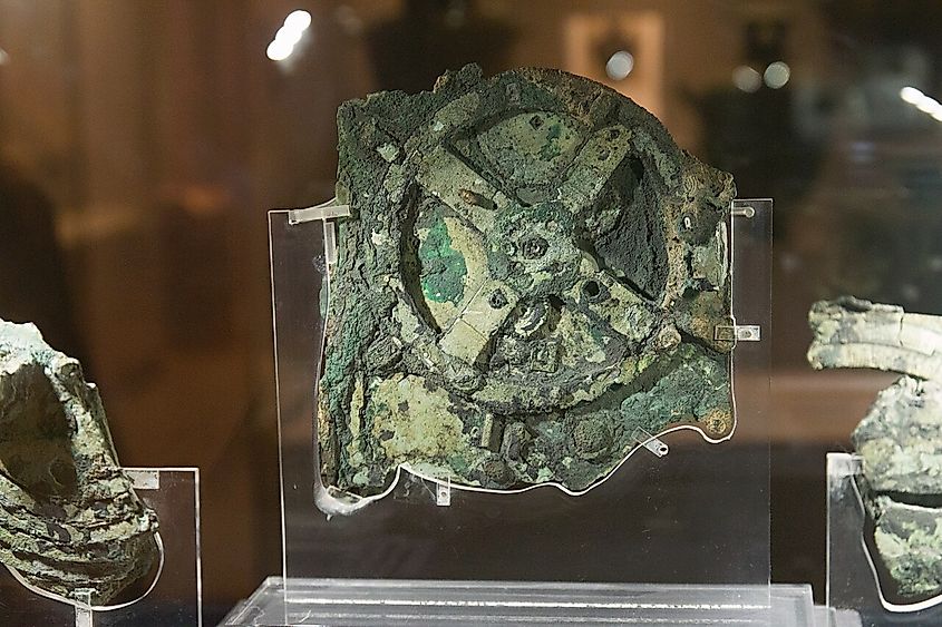 Athens, Greece: The 2,100-year-old Antikythera Mechanism, believed to be the earliest surviving mechanical computing device