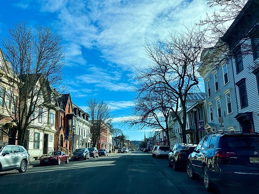 Warren Street in Hudson, New York.