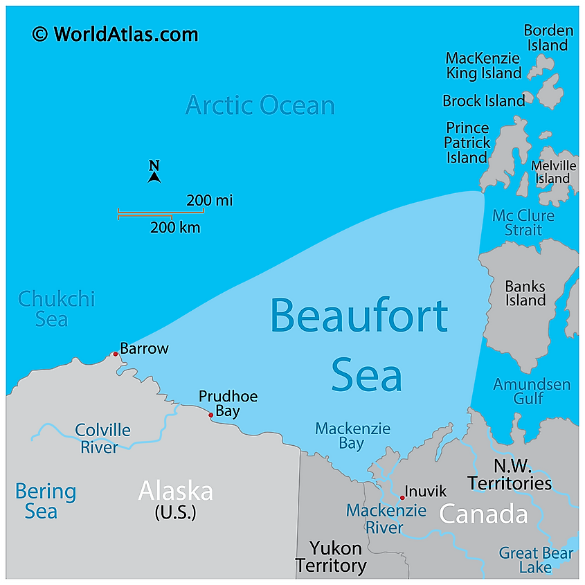 Beaufort Sea map