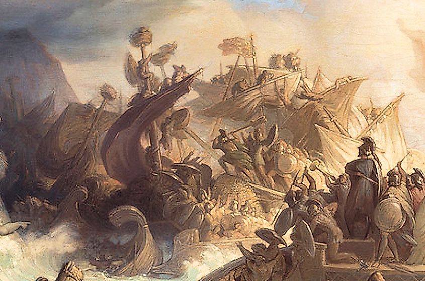 Battle of Salamis by Wilhelm von Kaulbach.