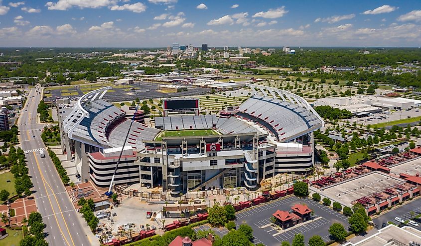 Williams-Brice Stadium is the home football stadium for the South Carolina Gamecocks, representing the University of South Carolina