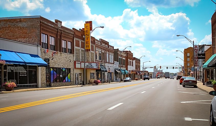 Vinita, Oklahoma, the downtown strip on Route 66