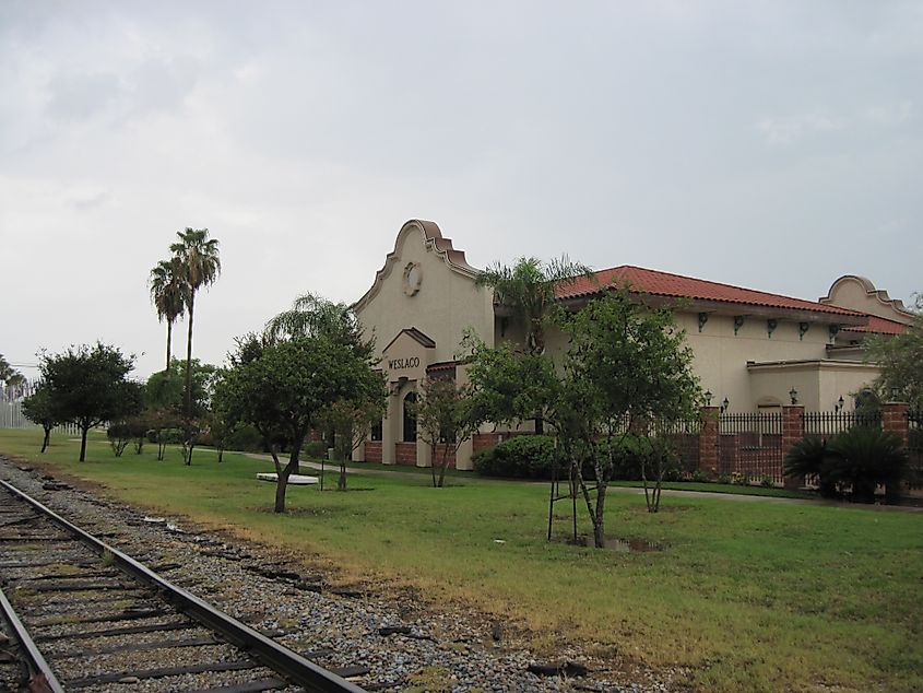 Old Railroad Station in Weslaco, Texas