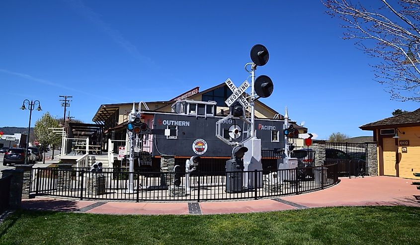 The train depot museum, Historic Landmark in Tehachapi, California