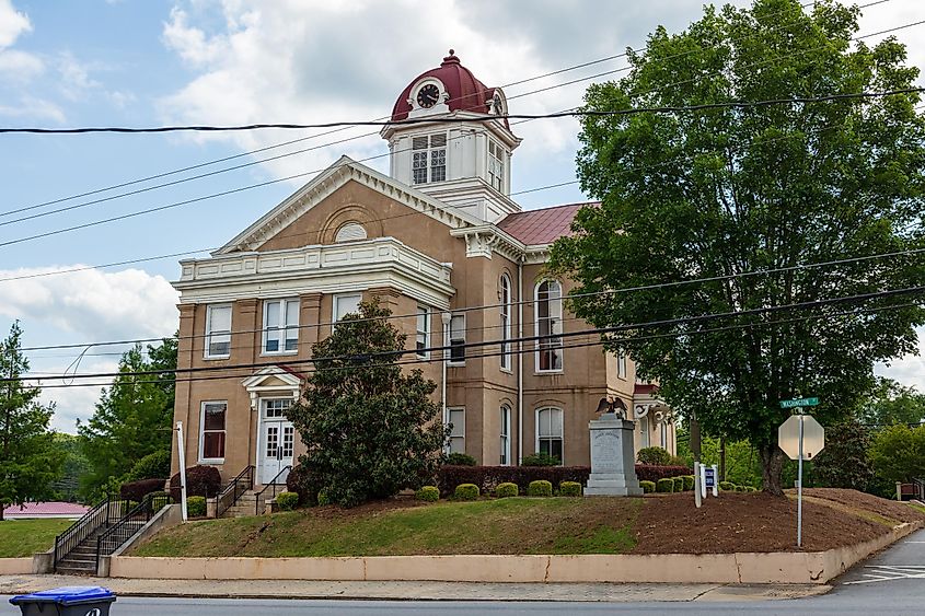 Beautiful old courthouse in Jefferson, Georgia. Editorial credit: Williams Photography 365 / Shutterstock.com