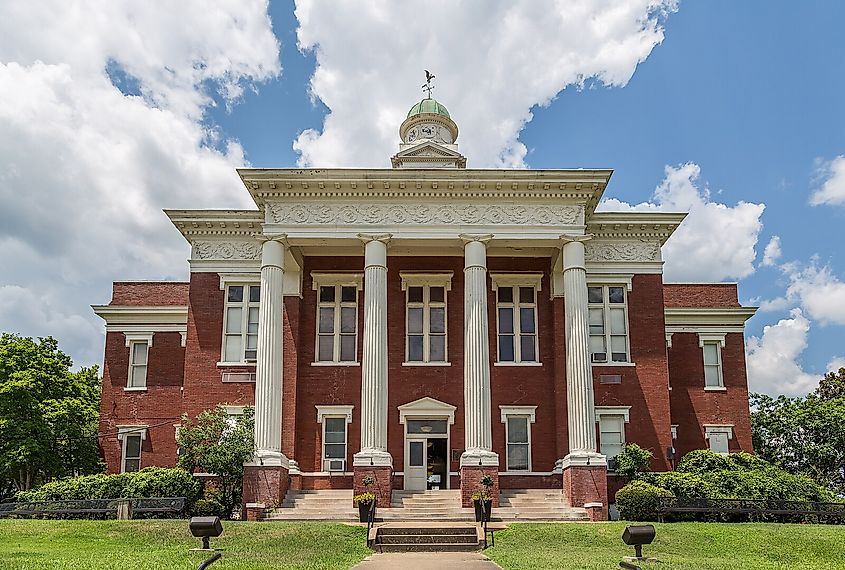 Attala County Courthouse in Kosciusko, Mississippi.