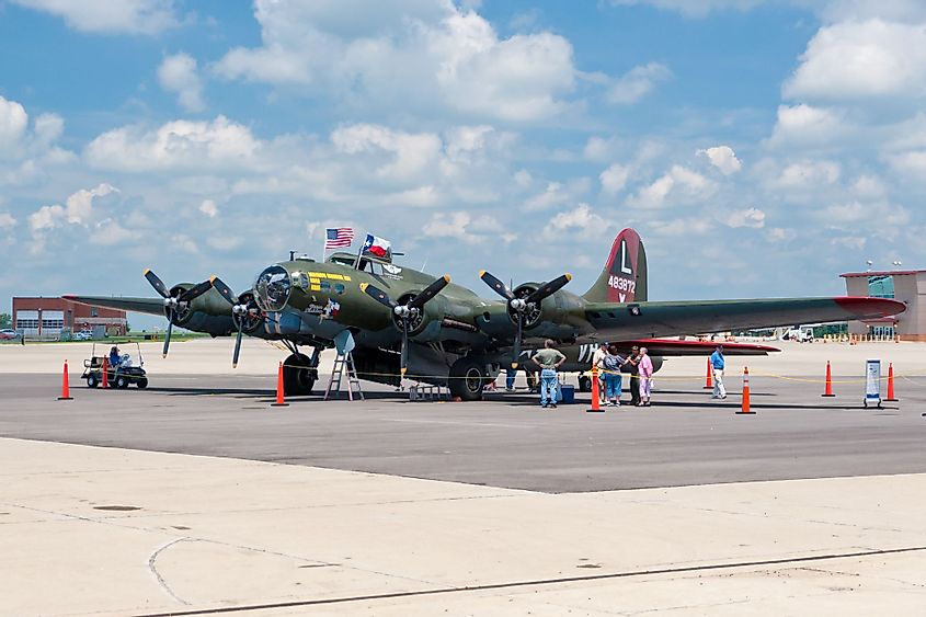 Boeing B-17 bomber on display at the Aviation Museum of Kentucky in Lexington