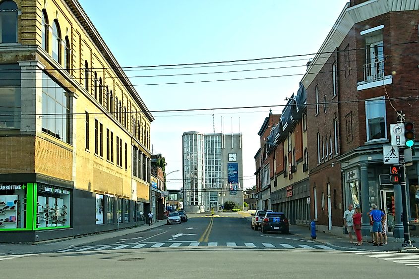 Nicholson Street in Salaberry-de-Valleyfield, Quebec, Canada.