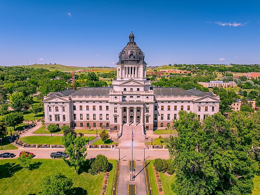 South Dakota State Capitol during summer