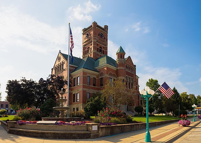 The Noble County Courthouse, via Roberto Galan / Shutterstock.com