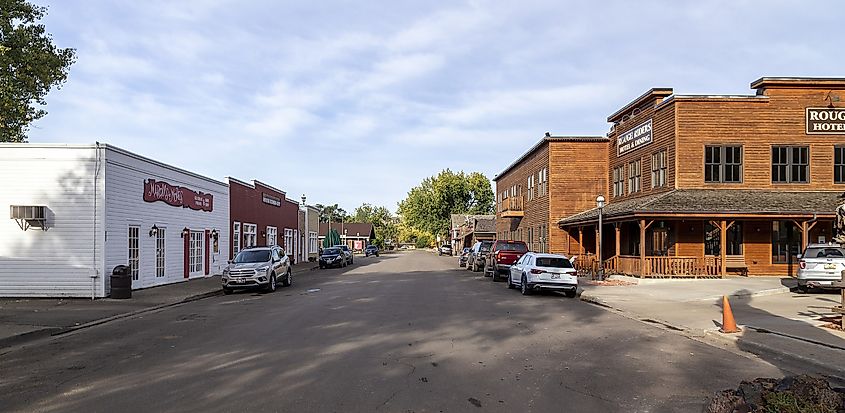 Downtown Medora, North Dakota, USA. Image credit: Acroterion, via Wikimedia Commons.