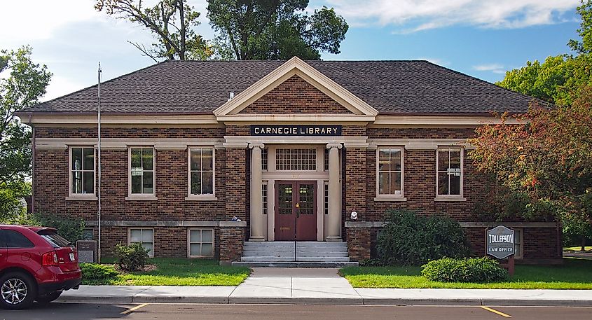 Dawson Carnegie Library in Dawson, Minnesota.