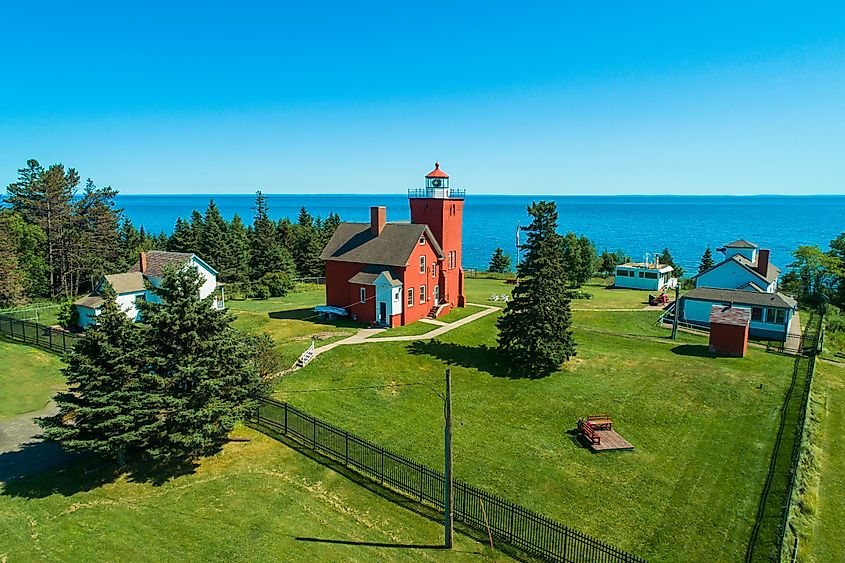 The Two Harbors Light Station, Two Harbors, Minnesota.
