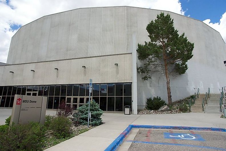 Minot State University Dome in Minot, North Dakota.