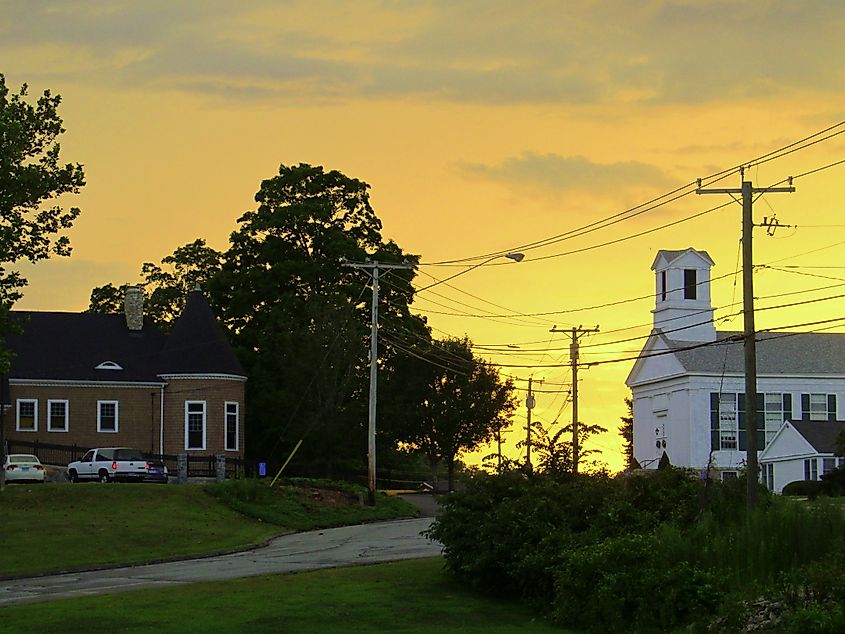 A sunset in Ledyard, Connecticut.