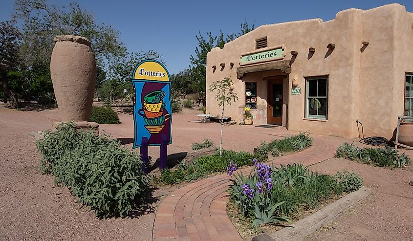 Artisan shops in the historic town of Mesilla