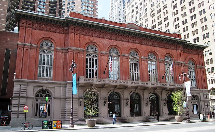 The Academy of Music in Philadelphia, Pennsylvania. Credit: Beyond My Ken, CC BY-SA 4.0 <https://creativecommons.org/licenses/by-sa/4.0>, via Wikimedia Commons