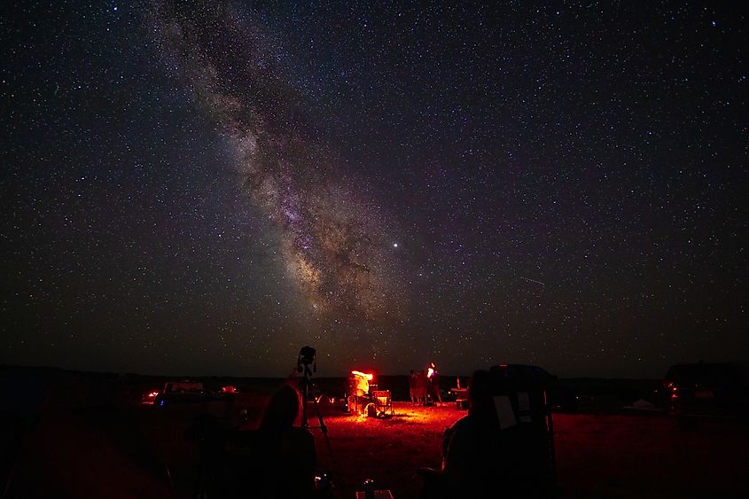 Stargazers at Merritt Reservoir in Valentine, Nebraska.