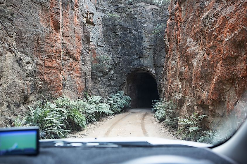 On the way to the Glow Worm Tunnel in Lithgow, New South Wales, Australia.