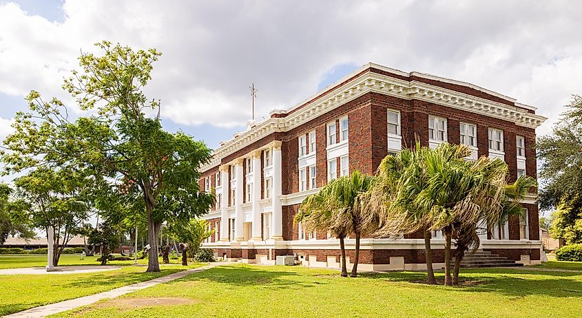 The Willacy County Courthouse in Raymondville.